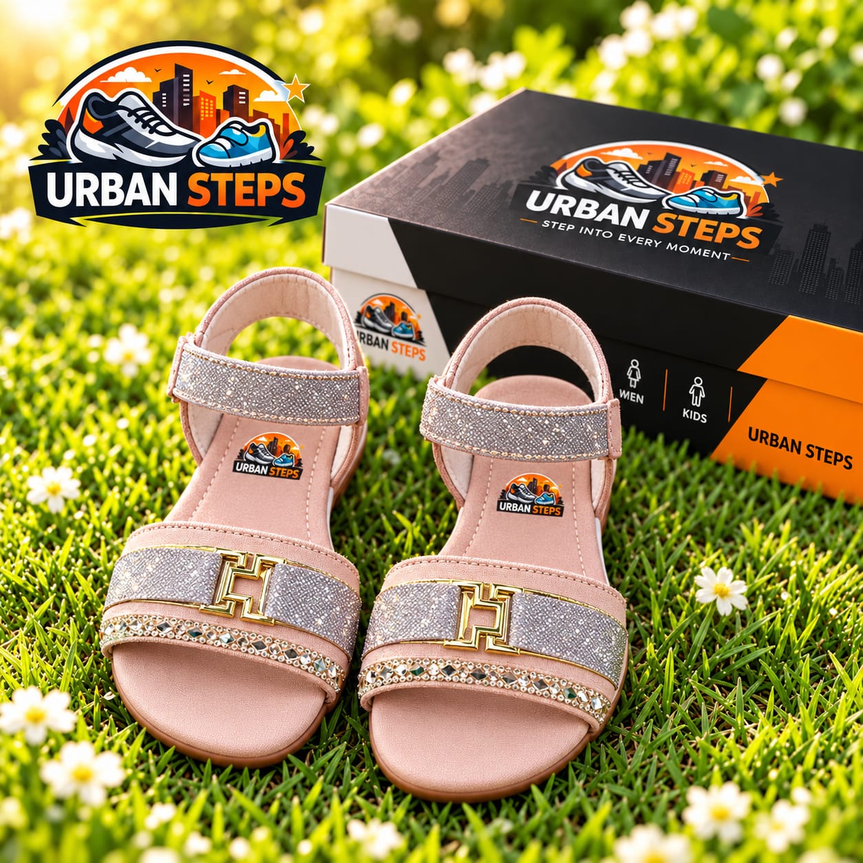 Blush Shimmer Women Sandals