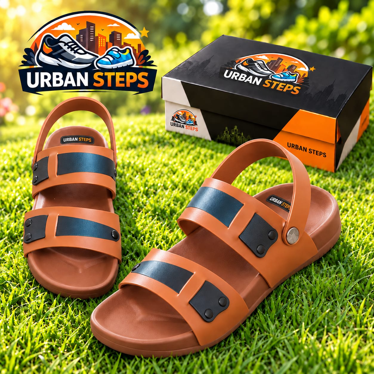 Tan Sport Sandals